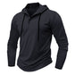 Sports Fitness Hooded Long Sleeve Top Men
