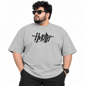Heavyweight Classic Crew Neck T-Shirt in Light Gray - 3XL